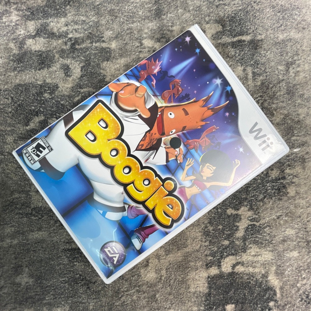 Boogie Nintendo Wii Video Game EA Electronic Art Music Dance Party Complete Case